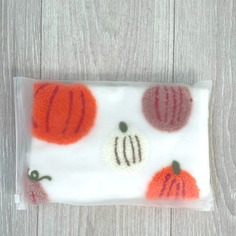 Pumpkins White Pillow Cover